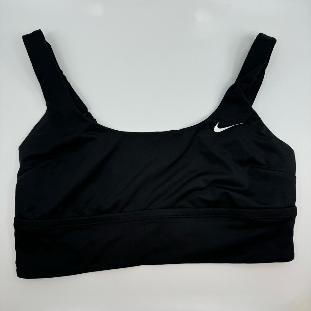 Nike Women's SWIM Essential Scoop Neck Midkini Black - medium